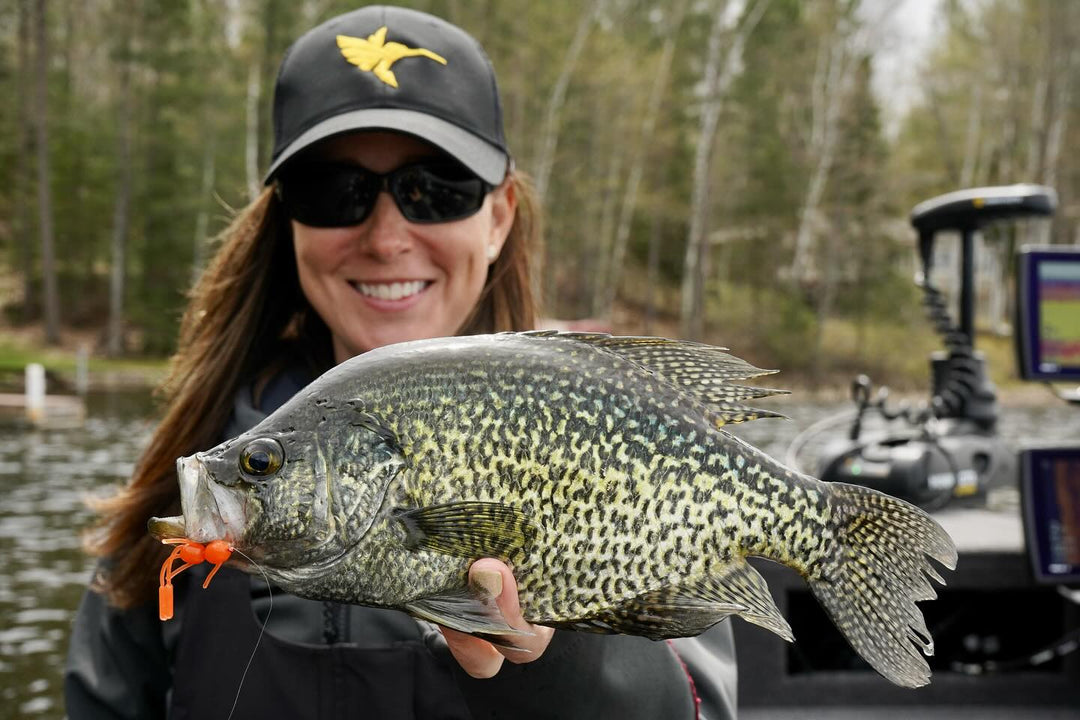 Shallow Spring Crappies on the NEW 2" Apache on SJTV