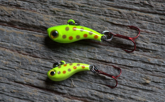 TUNGSTEN T-RIP CHARTREUSE WONDERBREAD GLOW MINI VIBE BAIT