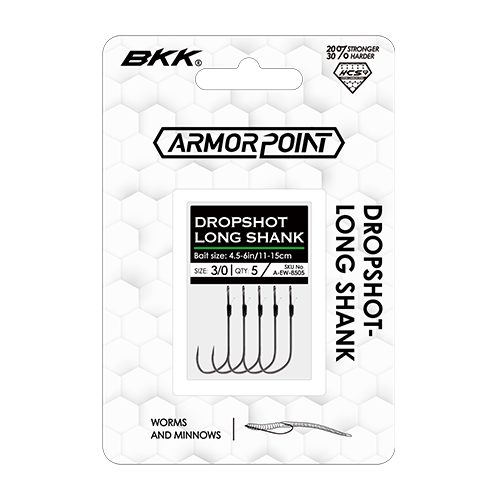 BKK Armor Point Dropshot Long Shank Hook 2/0#