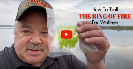 Trolling the Ring of Fire Plastic for Walleye